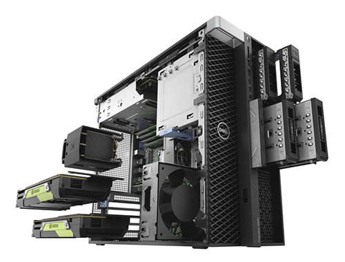 戴尔Dell Precision 5820塔式工作站（至强六核 W-2135 3.7GHz 丨64G内存丨480G SSD+2TB SATA硬盘丨NVIDIA P1000 4G独显丨3年上门保修）