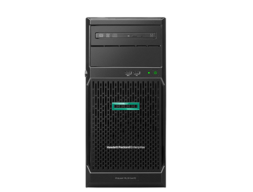 HPE ProLiant ML30 Gen10 塔式服务器（英特尔至强 E-2124 3.3GHz 4核丨8GB DDR4 ECC内存丨1TB 7.2K SATA硬盘丨S100i阵列卡丨3年保修服务）