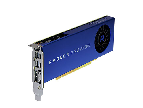 AMD Radeon Pro WX 2100 平面设计/视频剪辑/3D渲染/建模专业图形显卡