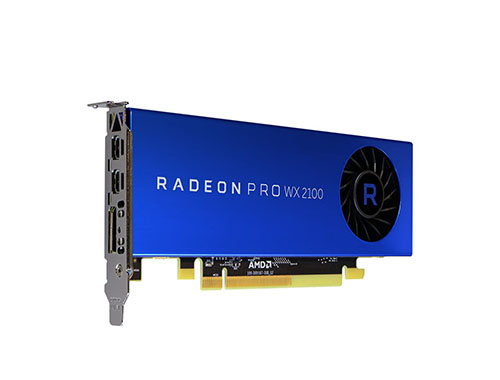 AMD Radeon Pro WX 2100 平面设计/视频剪辑/3D渲染/建模专业图形显卡