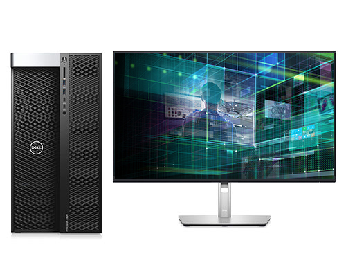 GPU高性能计算仿真电脑工作站 戴尔T7920（2颗*至强金牌6256, 3.6GHz, 12核丨512GB, DDR4 内存丨4TB 固态+8TB 机械硬盘丨 NVIDIA GV100, 32GB显卡丨 27寸显示器）