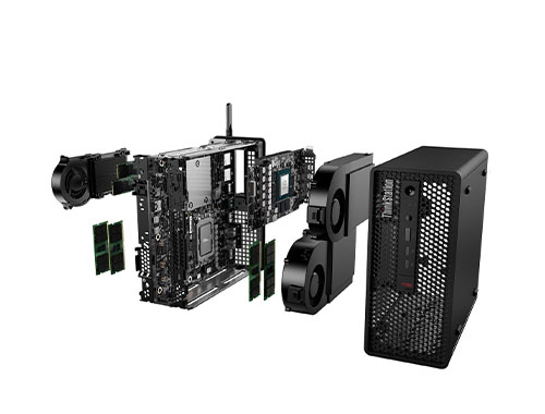 三维制图渲染电脑 联想P360 Ultra 小型工作站（英特尔酷睿 i9-12900K, 3.2GHz, 16核丨64GB DDR5 内存丨1TB 固态硬盘丨RTX A2000 显卡丨联想27英寸显示器）