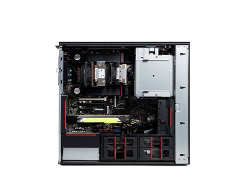 联想ThinkStation P720 工作站（2颗*至强金牌 6250, 3.9GHz, 8核丨512GB DDR4 内存丨2TB 固态+8TB 机械硬盘丨NVIDIA RTX A5500 24GB显卡）