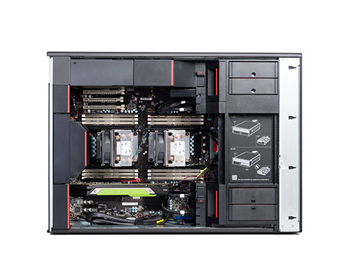联想ThinkStation P920 工作站（2颗*至强铂金 8268, 2.9GHz, 24核丨768GB DDR4 内存丨2TB 固态+8TB 机械硬盘丨2张*RTX A6000 48GB显卡）