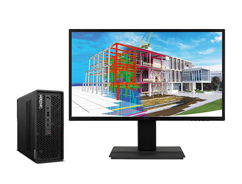 三维制图渲染电脑 联想P360 Ultra 小型工作站（英特尔酷睿 i9-12900K, 3.2GHz, 16核丨64GB DDR5 内存丨1TB 固态硬盘丨RTX A2000 显卡丨联想27英寸显示器）