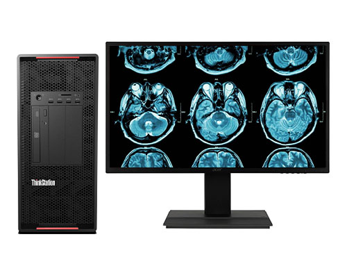 医学影像处理分析电脑 联想P920图形工作站（英特尔至强金牌 5218, 16核丨64GB DDR4 内存丨512GB 固态+2TB 机械硬盘丨NVIDIA RTX A2000 6GB显卡丨27寸显示器）