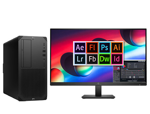 惠普HP Z2 G9 图形设计工作站（英特尔酷睿 i7-12700 处理器，12核丨32GB DDR5-4800 内存丨512GB 固态+2TB SATA 机械硬盘丨NVIDIA T1000 4GB显卡丨27英寸显示器）