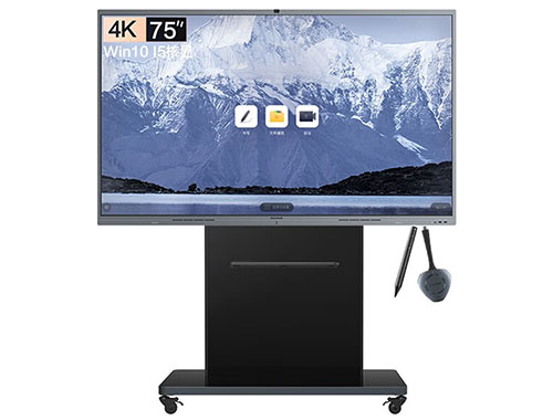 MAXHUB智能会议平板 V6经典版 C系列 CF75MA 75英寸会议平板-安卓版套装（单机+安卓9.0+传屏器+智能笔+移动支架 )
