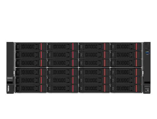 联想ThinkServer DN8848 V2 存储服务器（2颗*英特尔至强金牌 5318Y, 2.1G, 24C丨256GB DDR4 内存丨2块*960GB 固态+24块*8TB 7.2K SATA 硬盘丨三年保修）