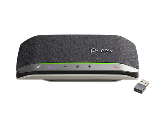 POLY博诣 SYNC 20+ USB/蓝牙全向麦智能扬声器，360°全角度拾音，20小时续航，三麦克风AI智能降噪，IP64防水防尘