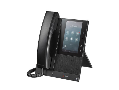 POLY博诣 CCX 505 无线wifi蓝牙SIP网络电话，5.0英寸触控屏，安卓9系统，蓝牙4.2+WIFI+双千兆网口，HDVoice高清语音+拾音魔墙+AI降噪技术