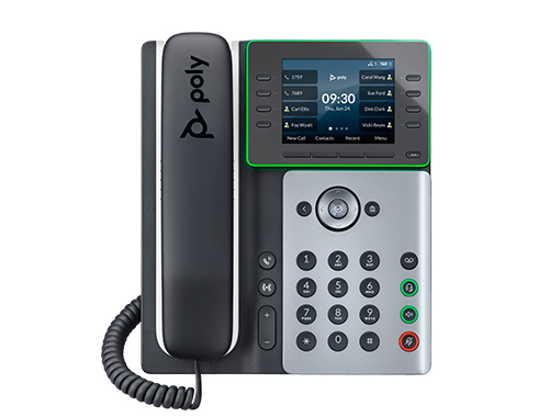 POLY博诣 Edge E350 蓝牙WIFI桌面电话机，8线路键32线路支持，POLY拾音魔墙，AI降噪技术，蓝牙5.0+WIFI支持+双千兆网口，Microban抗菌技术