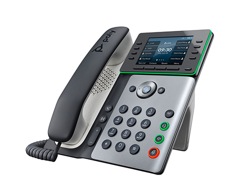 POLY博诣 Edge E350 蓝牙WIFI桌面电话机，8线路键32线路支持，POLY拾音魔墙，AI降噪技术，蓝牙5.0+WIFI支持+双千兆网口，Microban抗菌技术