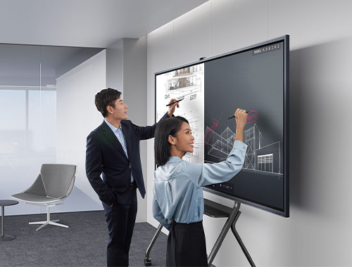 MAXHUB智能会议平板 V7经典版 C系列 CG98MA 98英寸会议平板-I7核显套装（单机+17核显+传屏器+智能笔+落地支架）